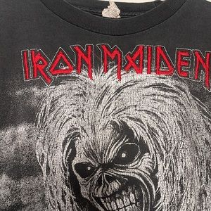 Vintage vintage iron maiden graphic t shirt size L / rare